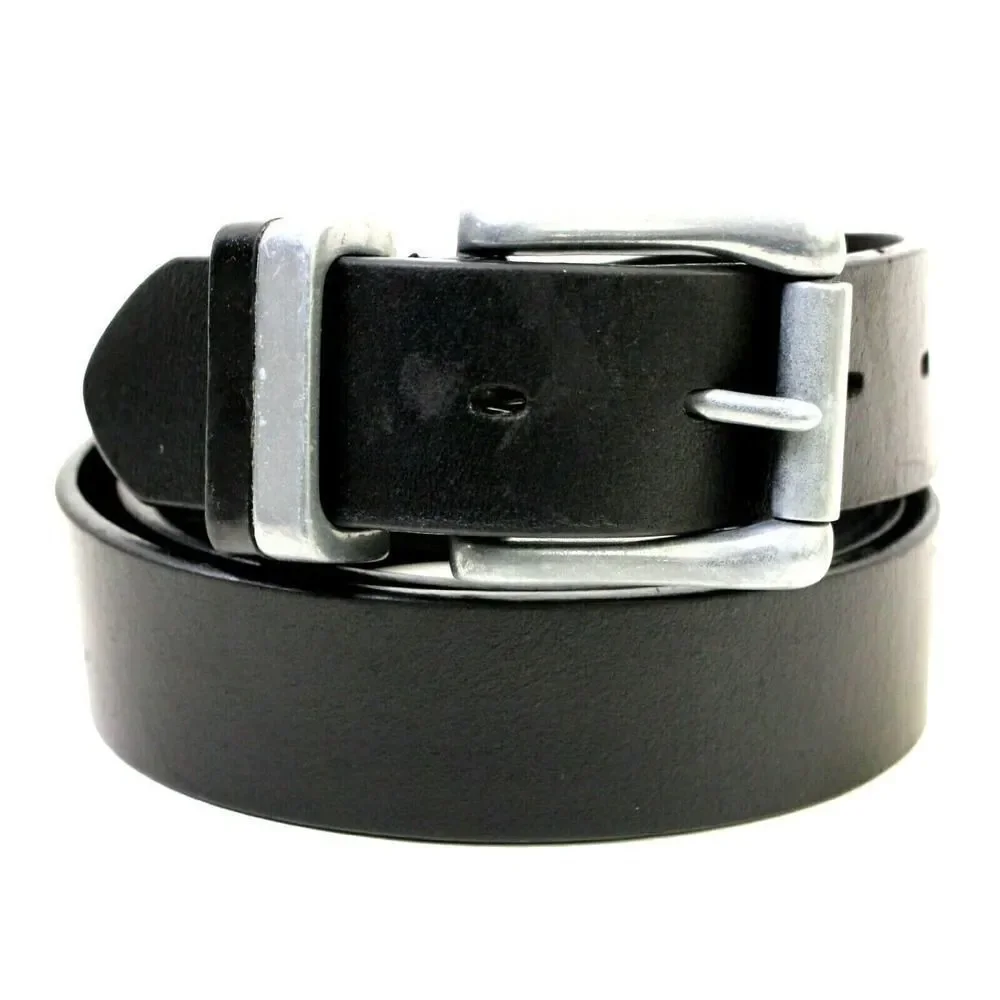 SADDLE BLACK GENUINE LEATHER 1 3/8